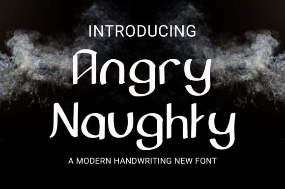 Angry Naughty: A Playful Display Font for Editorial Design