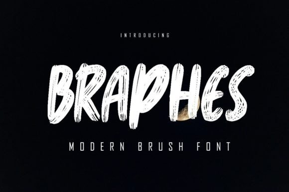 Braphes: A Textured Display Font for Bold Branding