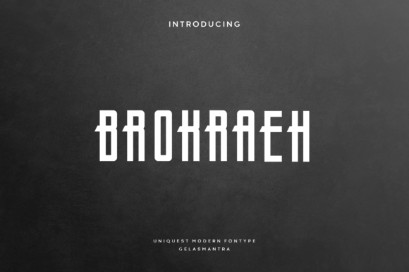 Brokraeh: A Bold Display Font for Web Design