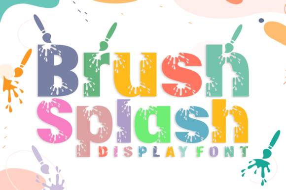 Brush Splash: A Playful Display Font for Creative Branding