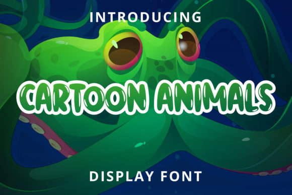 Cartoon Animals Font for Web Design