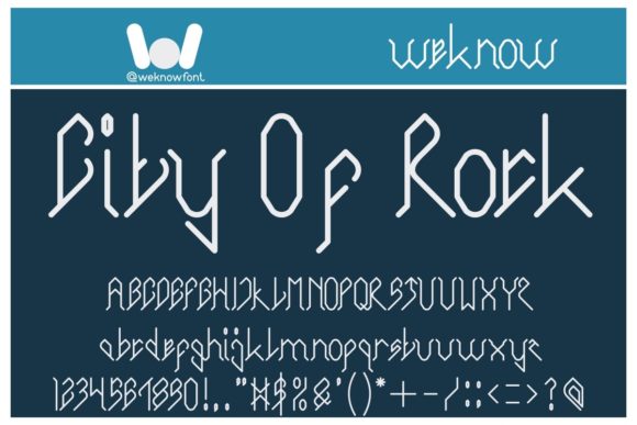 City of Rock: A Bold Display Font for Eye-Catching Campaigns