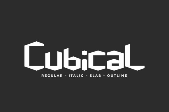 Cubical Font for Modern Editorial Design