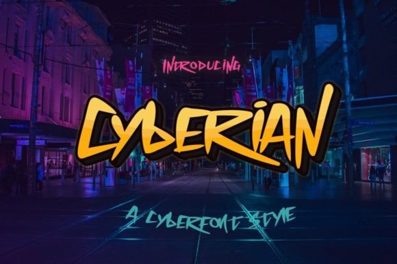 Cyberian Font: A Futuristic Edge for Bold Branding