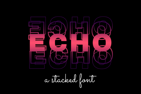 Echo: A Cool Display Font for Creative Branding