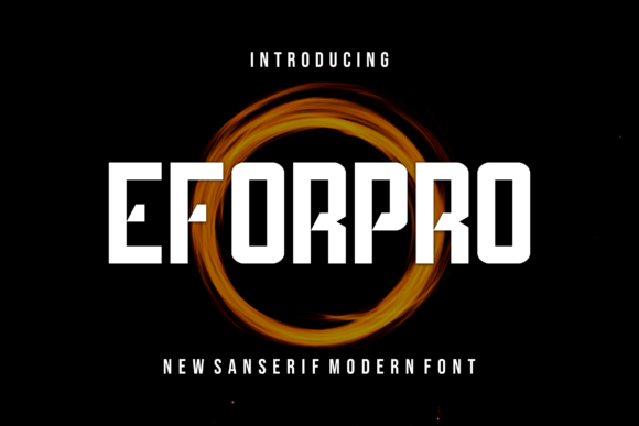 Eforpro: A Display Font for Bold Digital Statements