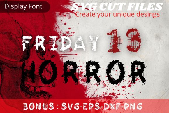 Friday 13 Horror Font for Halloween Marketing