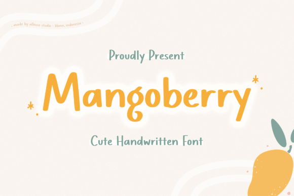 Mangoberry: A Cute Handwritten Font for Branding Magic