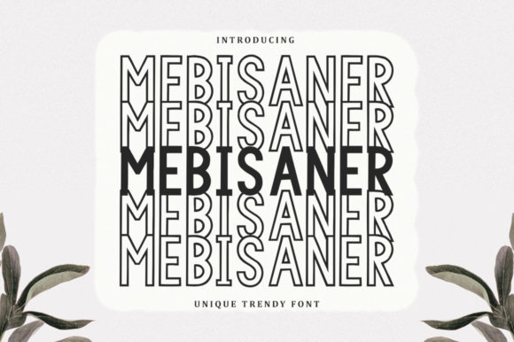 Mebisaner: A Stacked Font for Bold Digital Designs