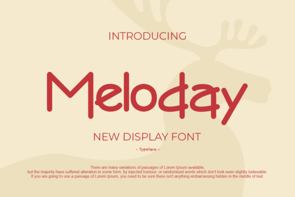 Meloday Display Font for Modern Web Design