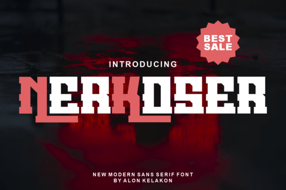 Nerkoser: A Modern Display Font for Handmade Creations