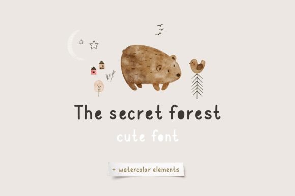 Secret Forest: A Handwritten Font for Whimsical Branding