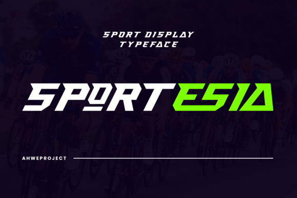 Sportesia: A Modern Display Font for Sporty Branding