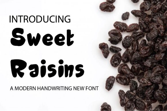 Sweet Raisins Font for Digital Marketing
