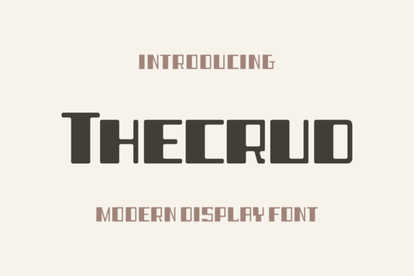 Thecrud: A Modern Font That Elevates Your Campaigns