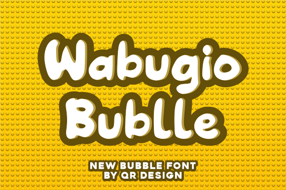 Wabugio Bublle: A Whimsical Display Font for Creative Projects
