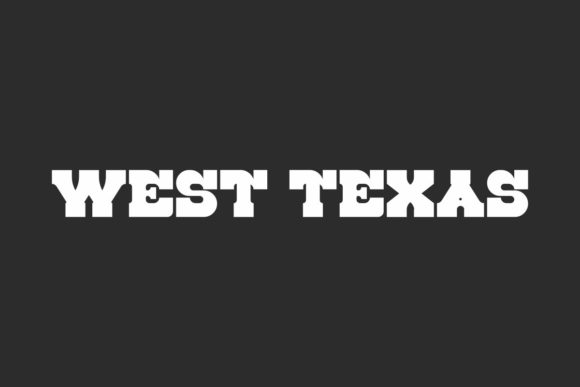 West Texas: A Bold Display Font for Editorial Design