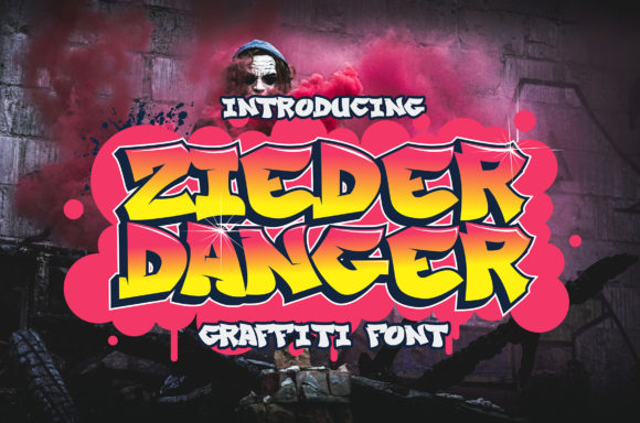 Zieder Danger Basic Graffiti Font for Handmade Creations